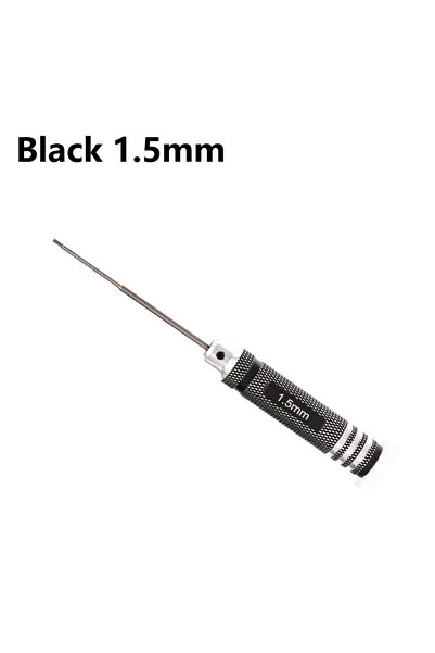 Choice3 مفك براغي سداسي أسود اللون، 1.5 مم، قطعة واحدة، من RC Tools، مطلي بال...