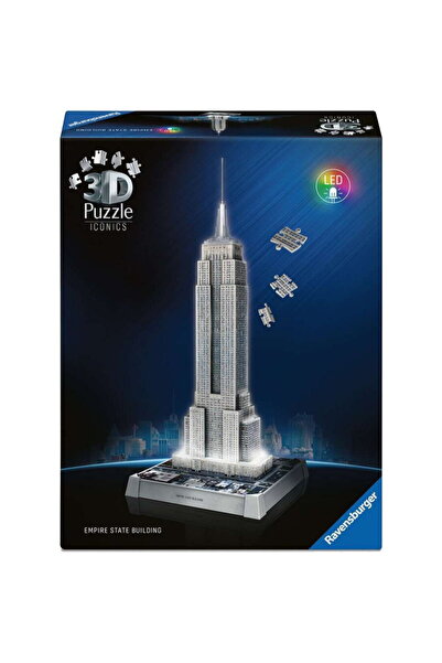 RAVENSBURGER Puzzle 3D Iconics: Empire State Building - cu lumină 216