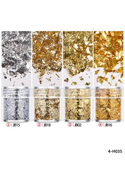 Choice6 09 4 زجاجات/مجموعة رقائق ذهبية لصنع المجوهرات باستخدام قوالب راتنج ال...