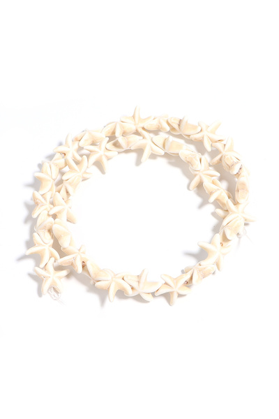 choice2 13mm Approx 35Pcs White 35pcs 13mm Starfish Shape Natural Turquoise S...