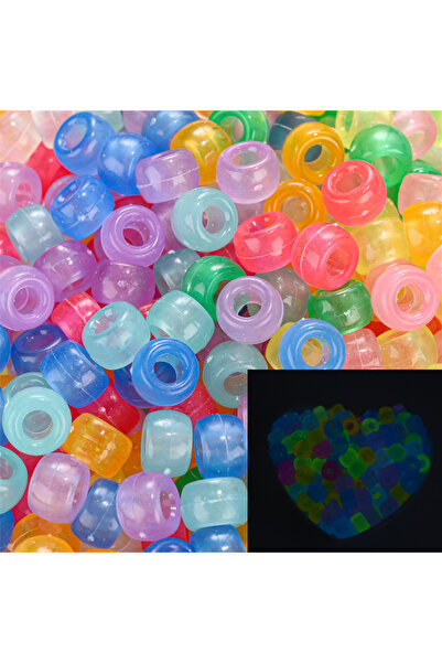 Choice21 100 قطعة من خرز البوني، نمط 43، 100 قطعة من خرز البوني، 6 × 9 مم، خر...