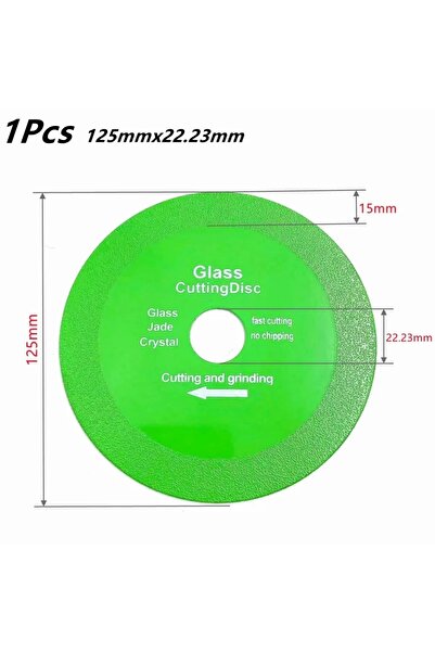 Choice قرص قطع زجاج فائق الرقة، قطعة واحدة، 125 × 22.23 مم، شفرة منشار 100/11...