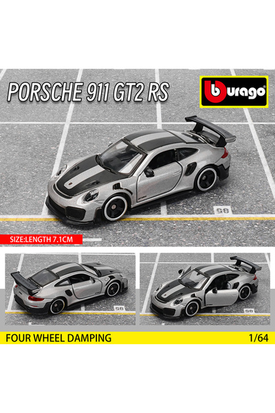 Choice9 مجموعة سيارات بورش 911 جي تي 2 آر إس من بوراجو بمقياس 1:64، جولف جي ت...