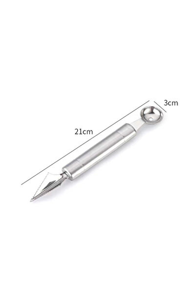 choice2 ملعقة فواكه BXG DHWS، ملعقة تقطيع فاكهة مزدوج الرأس من الفولاذ المقاو...