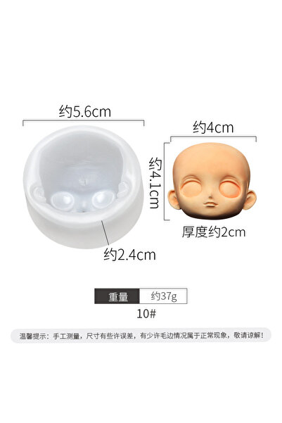 Choice5 10 3D Baby Face Silicone Molds Human Facial Mould DIY Doll Modified A...