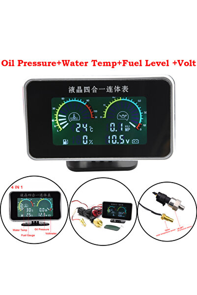 Choice1 4 In 1 Gauge BG0005 2 In 1 / 3 In 1 / 4 In 1 LCD Digital Oil Pressure...