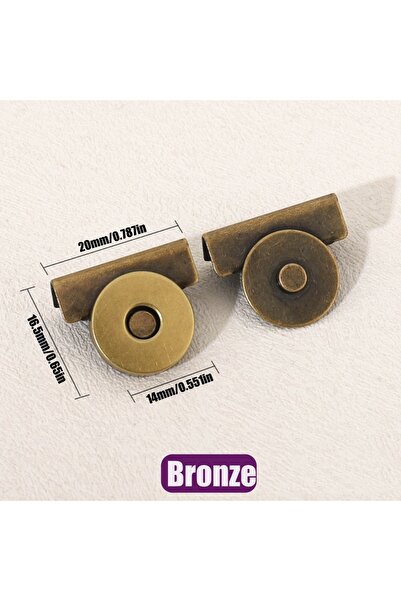Choice9 8 sets Bronze 4/8 sets Seamless Magnetic Button Magnet Buckle Hidden ...