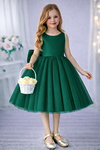 SUNEH Κοριτσίστικο Σμαραγδί Πράσινο Φόρεμα Τούτου, Φόρεμα Γενεθλίων για Αποφο...