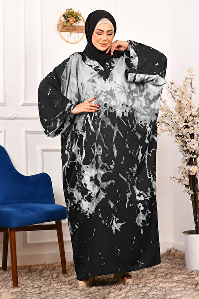 AsrymShop Lightweight, wide, black Cotton -viscose prayer robe