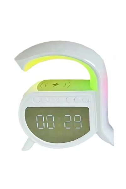 Mihai Stație de difuzor Bluetooth cu încărcare wireless, lampă LED RGB de 15W...