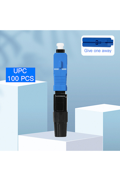 Choice9 100 قطعة من موصلات الألياف الضوئية السريعة مفرد الوضع SCUPC/APC من جل...