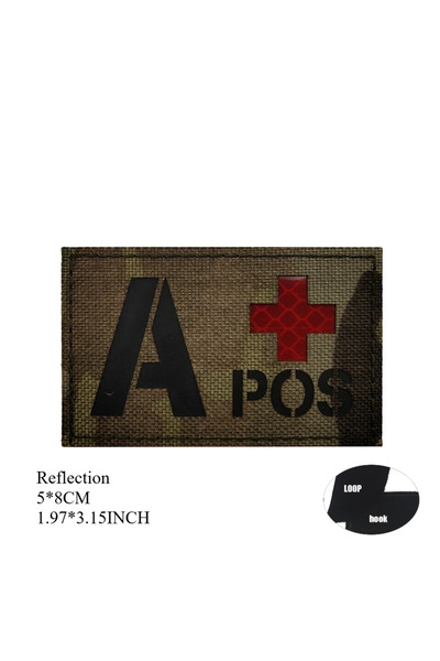 Choice42 TT4Reflection-9-8 IR Reflective Blood Type A B AB O NEG POS Emblemen...