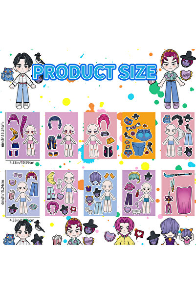 Choice6 ١٠ ملصقات لشخصيات أفلام الشياطين الكورية، ملصقات مقاومة للماء بنمط ال...