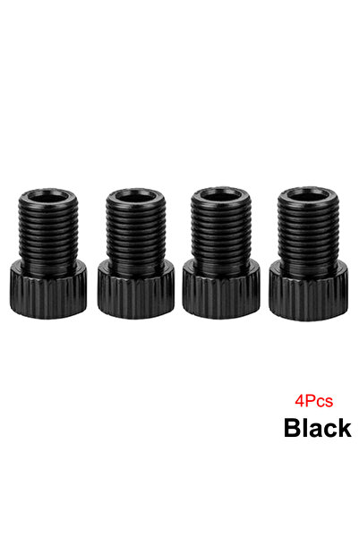 Choice4 محول صمام بريستا إلى شريدر أسود اللون، 4 قطع، فرنسي/بريطاني إلى أمريك...