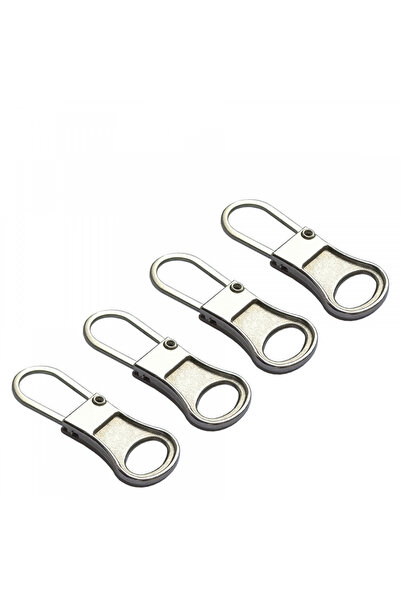 Choice5 Silvery-4pcs 4-20PCSMetal Zip Puller Replacement Tab Zipper Sliders H...