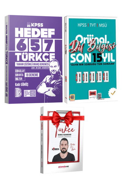 Yargı Yayınları Benim Hocam-Kadir Gümüş 2026KPSS Türkçe HEDEF 657 Deneme+Orij...