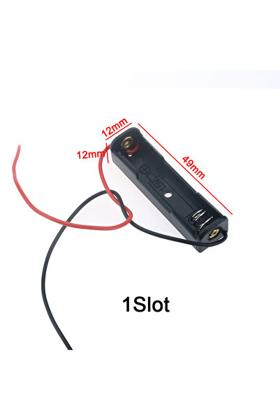 Choice1 1Slot-AAA JCD AAA Plastic Black Spring Battery Storage Case Box AAA 3...