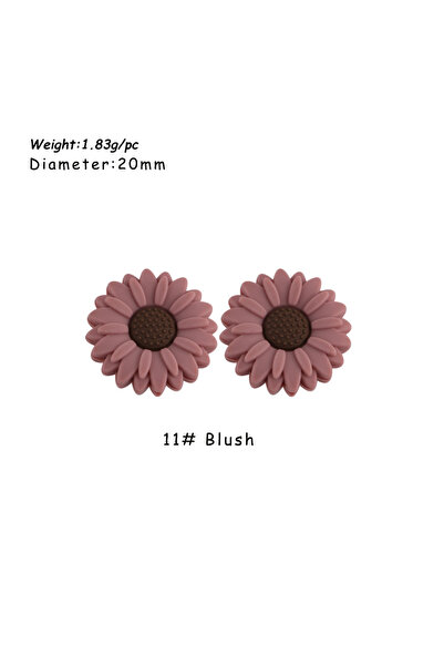 Choice7 ٥ قطع من خرز السيليكون الصغير بلون أحمر الخدود من كوفيكت، ٥/١٥ قطعة م...