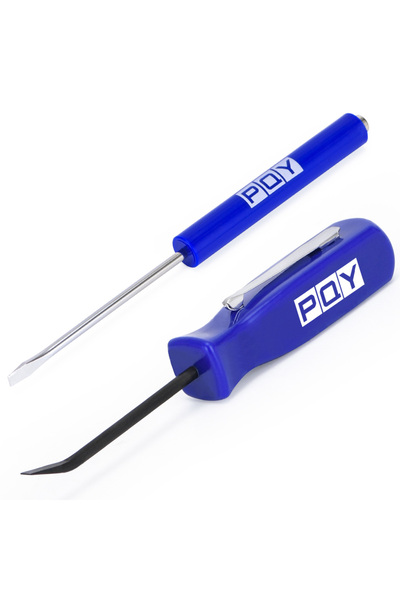 choice2 1SET 2Pieces Blue Mini Pket Clips Screwdriver Strong Magnetic Slotted...