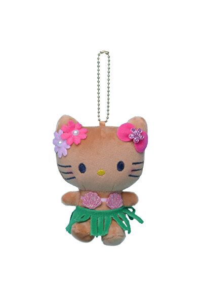 Choice3 سلسلة مفاتيح سانريو هاواي وبري كيتي، دمية قطيفة، حلقة مفاتيح، قلادة ح...