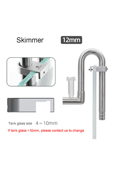 Choice5 مقشدة صغيرة من الفولاذ المقاوم للصدأ من أكوابرو 12، مدخل ومخرج وأنابي...