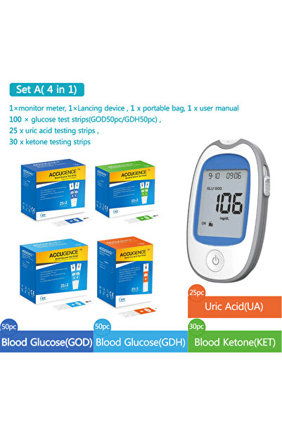 Choice6 مجموعة اختبار متعددة الوظائف لقياس الجلوكوز (إنزيم نازع هيدروجين الجل...