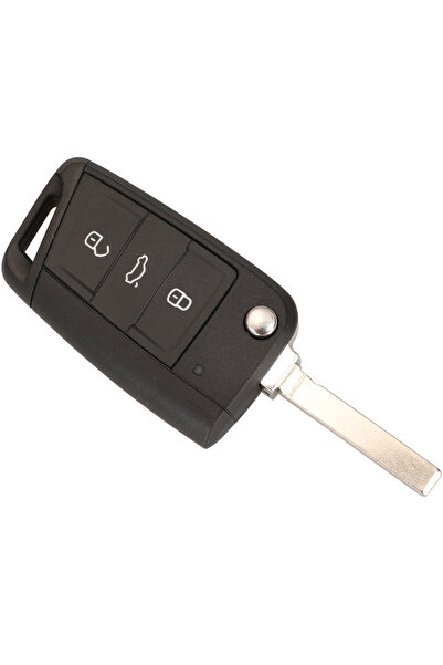 Choice1 غطاء مفتاح قابل للطي من جينغيوكين HU162t لسيارات فولكس فاجن جولف 7 وس...