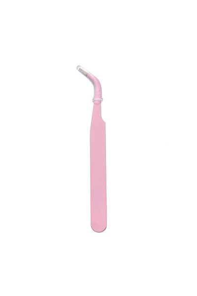Choice1 Light pink 01 1pcs Colorful Tweezers Repair Tools Beads Nail Art Rhin...