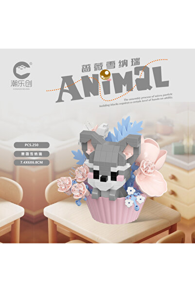 Choice16 بدون صندوق 7500 حلوى لطيفة حيوانات صغيرة باقة زهور في أصيص دمية كرتو...