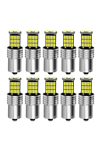 Choice1 ١٠ قطع من مصابيح إشارة LED فائقة السطوع 1156 BA15S 1157 BAY15D 4014 4...