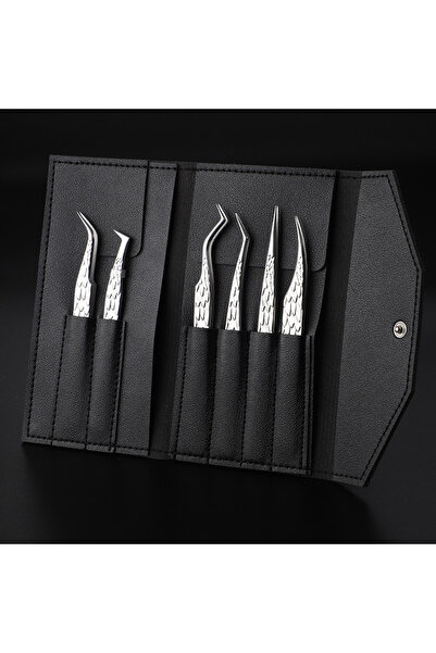 Choice1 02 6 Pcs High-precision False Eyelash Tweezers Set For Beginner Fake ...