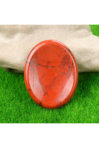 Choice10 حجر ريدستون بيضاوي الشكل، قطعة واحدة، 45 × 35 مم، حجر قلق طبيعي، كري...