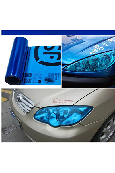 Choice7 فيلم DUTRIEUX أزرق داكن 30×60 سم من مادة PVC لمصابيح السيارة الأمامية...