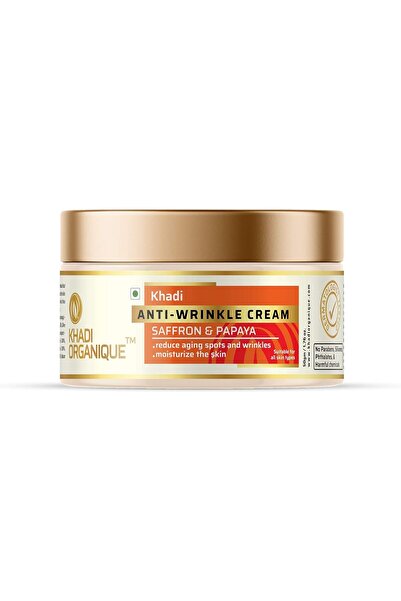 Khadi Organique Anti Wrinkle Face Cream (Saffron & Papaya) 50 Gm