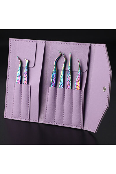 Choice3 04 6 Pcs High-precision False Eyelash Tweezers Set For Beginner Fake ...