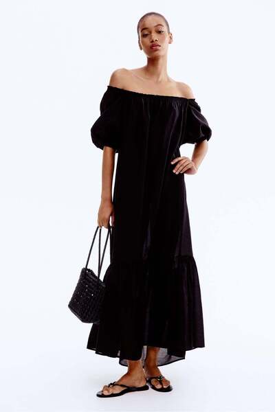 H&M Square-neck maxi dress
