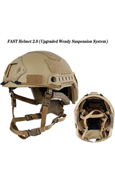 Choice7 خوذة باليستية عالية الجودة مصنوعة من مادة كيفلر MH بلون الطين، خوذة ت...