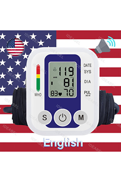 Choice11 English Voice 2 Portable Digital Upper Arm Blood Pressure Monitor Me...