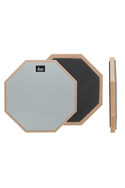Choice8 12in grey SLADE 8 Inch 12 Inch Drum Practice Pad Wooden Dumb Drum Pad...