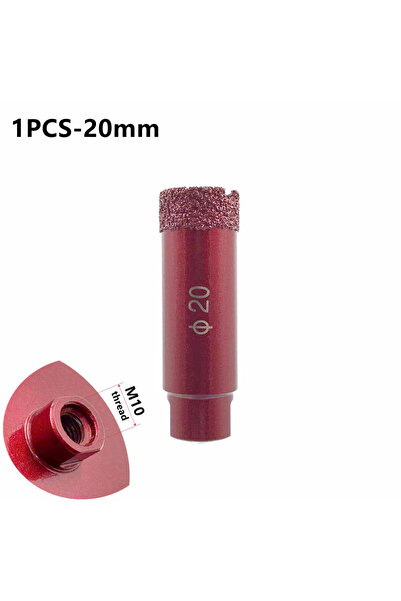 Choice19 مثقاب ماسي جاف للحام بالتفريغ بقطر 20 مم وخيط M10، منشار ثقب بلاط ال...