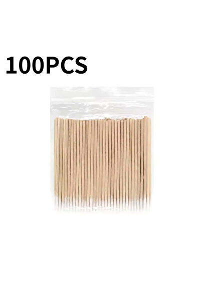 Choice ١٠٠ قطعة أو ٢٠٠ قطعة من أعواد قطن ذات الرؤوس المدببة للاستخدام مرة واح...