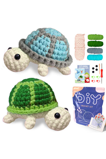 Choice1 طقم حياكة سلحفاة متعدد الألوان للمبتدئين، فكرة هدية مثالية لعشاق الحر...