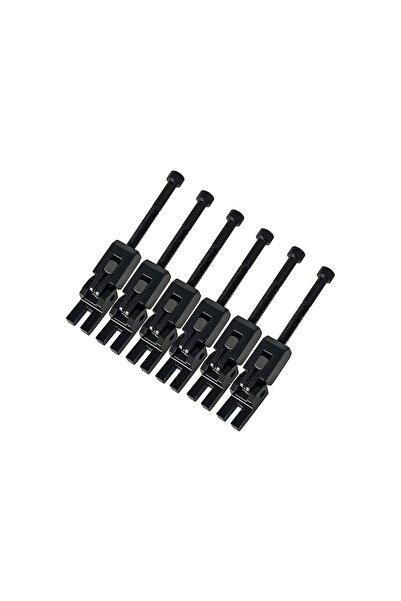 choice2 Black 1set 6pcs Electric Guitar Double Lking System Lked String Saddl...