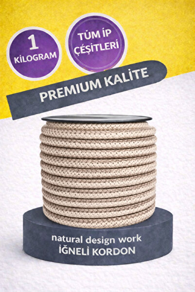 ndw natural design work İğneli Kordon Tress Polip / Polyesyer Ip 6/7 Mm (MİLİ...