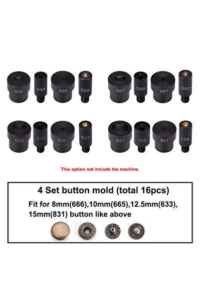 choice2 Button mold B-16pcs WUTA Manual Button Installation Tool Mute Punchin...
