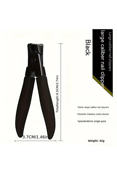 Choice3 black-1pc Professional Toenail Scissors Easy to Trimmer,Easy to Grip,...