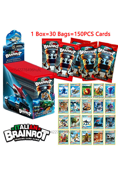 Choice5 New 1 Box 150 cards Italian Brainrot Cards of Collection Tungtungtung...