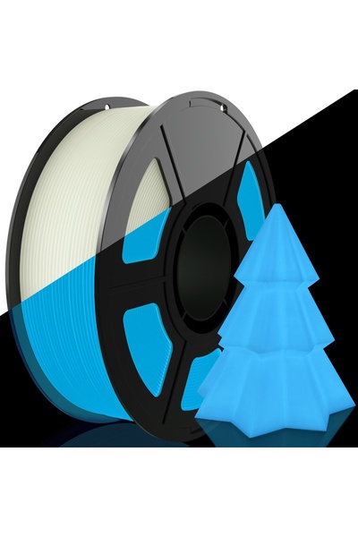 Choice1 200 غرام من خيوط الطباعة ثلاثية الأبعاد الزرقاء المضيئة PLA، 1.75 مم،...