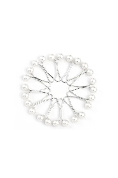 Choice6 مجموعة دبابيس حجاب نسائية بيضاء مكونة من 12 قطعة، مشابك وشاح لطيفة مز...