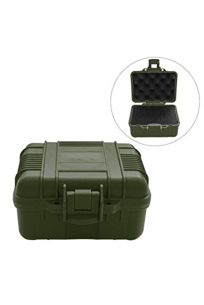 Choice1 صندوق بلاستيكي أخضر مزود برغوة مضادة للصدمات - يُستخدم للتخزين الخارج...